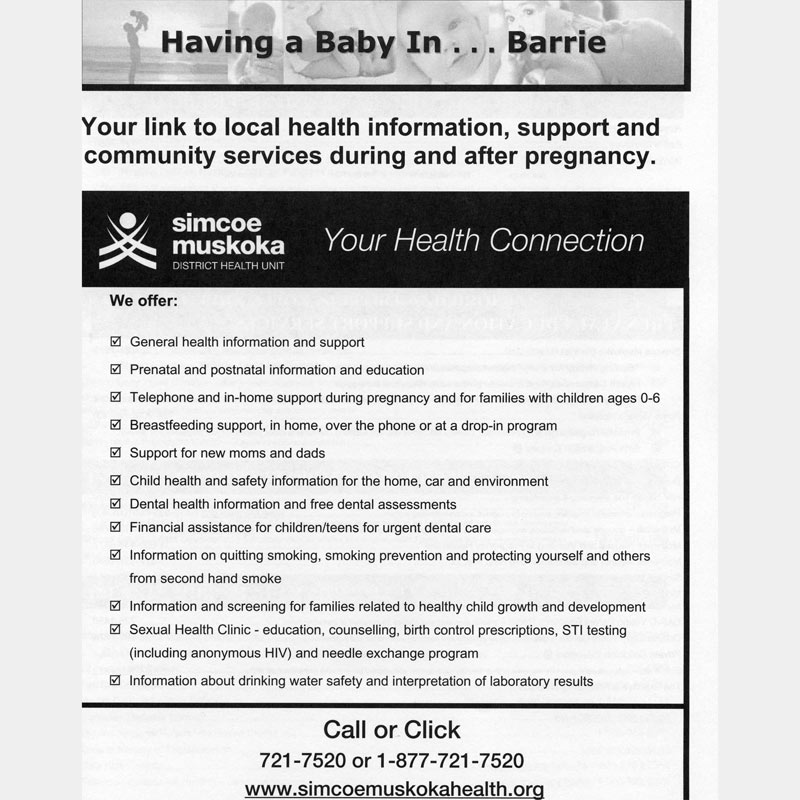 Having a Baby in Barrie - Where to Get Help During Pregnancy and After Birth