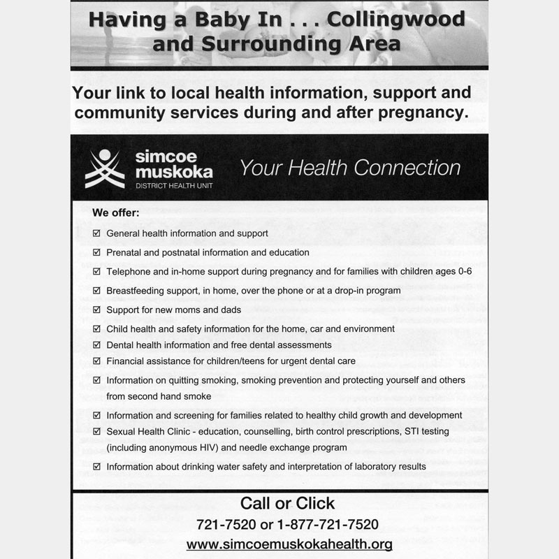 Having a baby in Collingwood - Where to get help during pregnancy and after birth