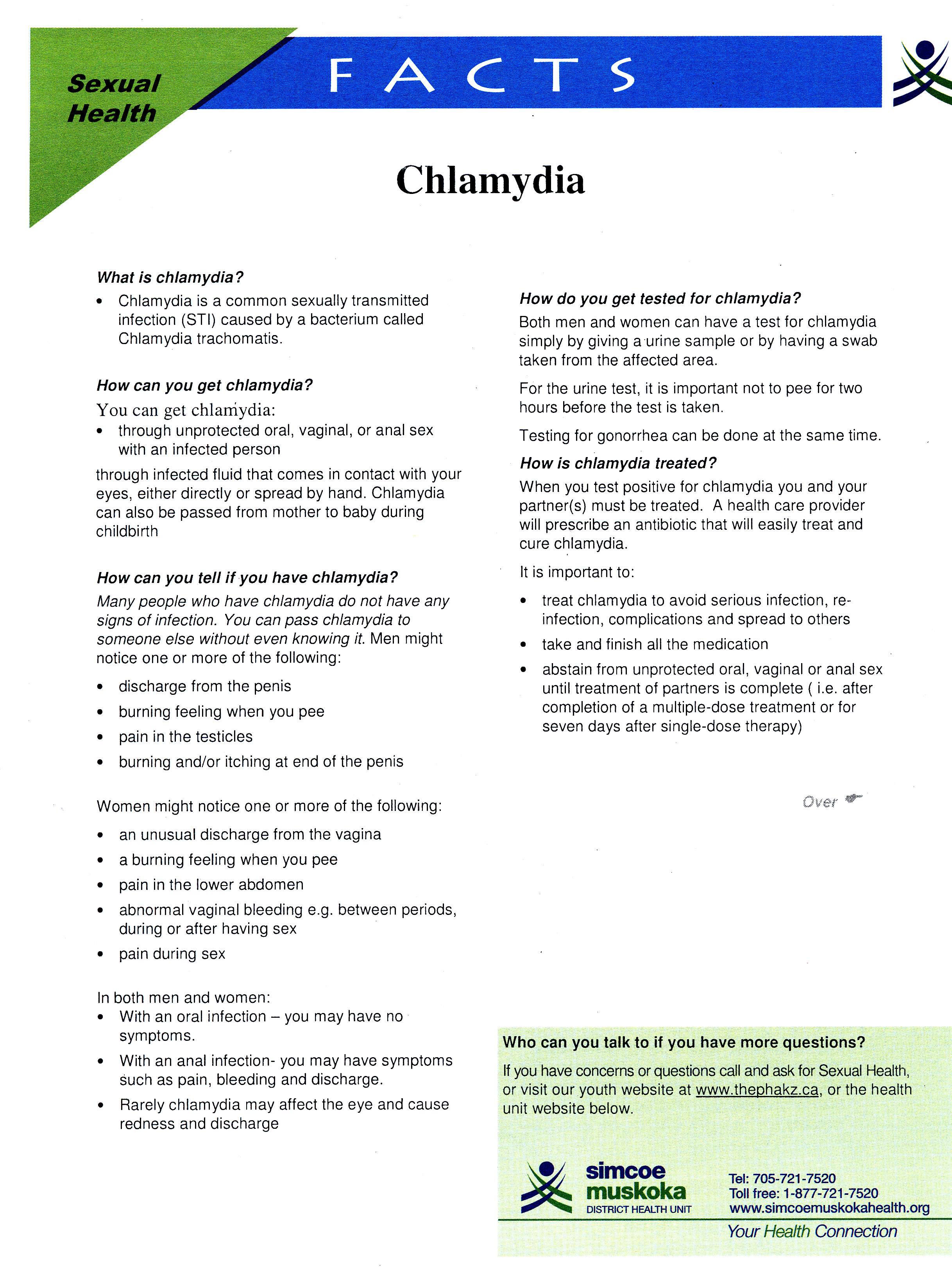 Sexual Health Facts - Chlamydia