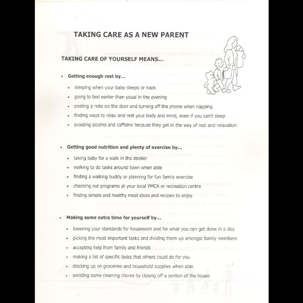 Taking Care As A Parent (photocopy)