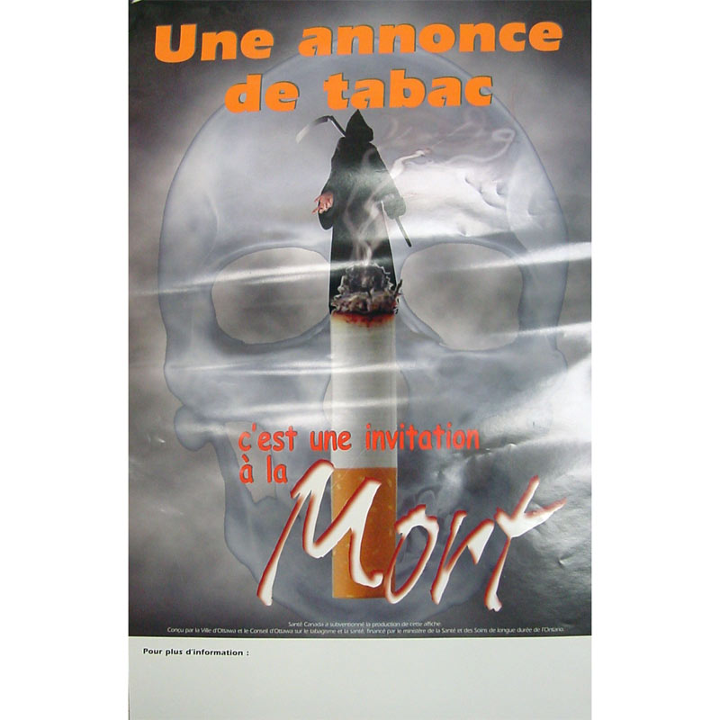 The ads lie you smoke you die - french - poster