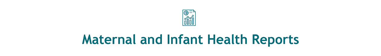 Maternal and Infant Health Reports Header
