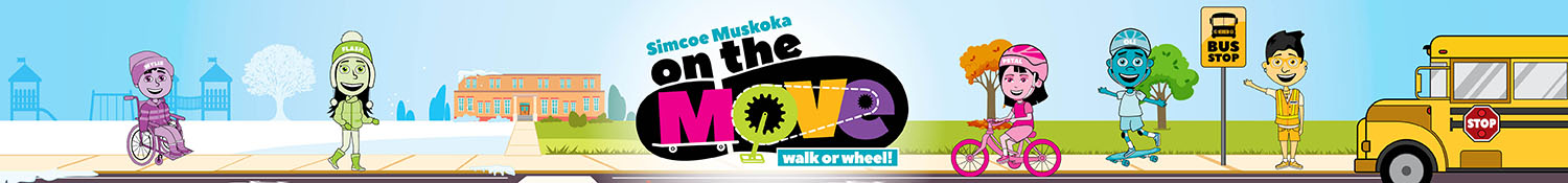 on the move banner with kids