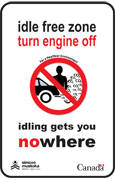 Idle Free Zone Sign