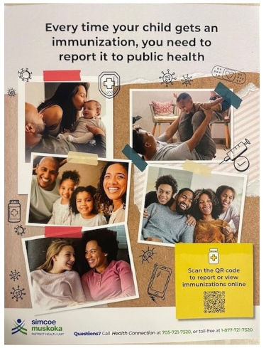 Reporting Immunization Poster for Parents