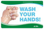 wash hands sign