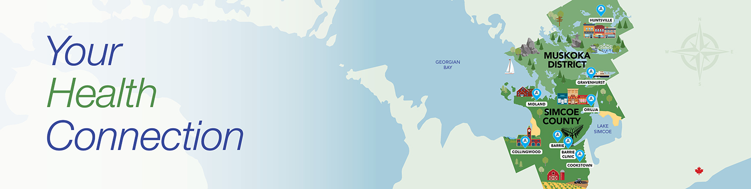 simcoe and muskoka regions with health unit locations