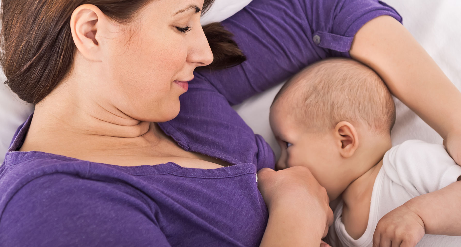 Photo of woman breastfeeding