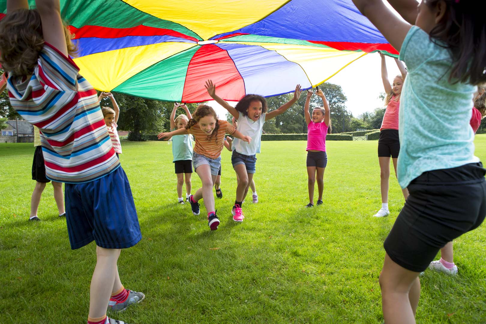 Children playing outside